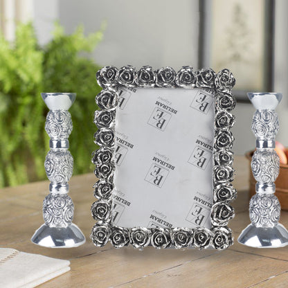 Photo frame with candle stand