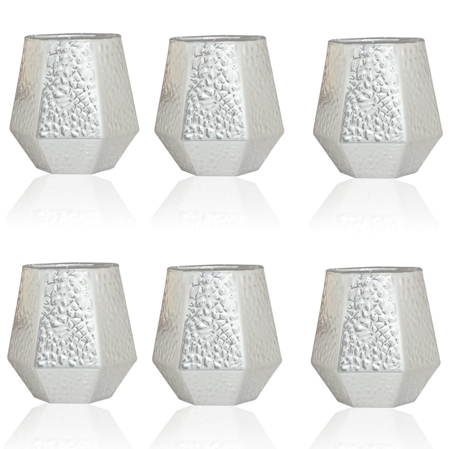Tilted glasses - set of 6