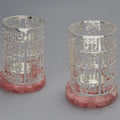 Vakratund mantra t light holder - Pair