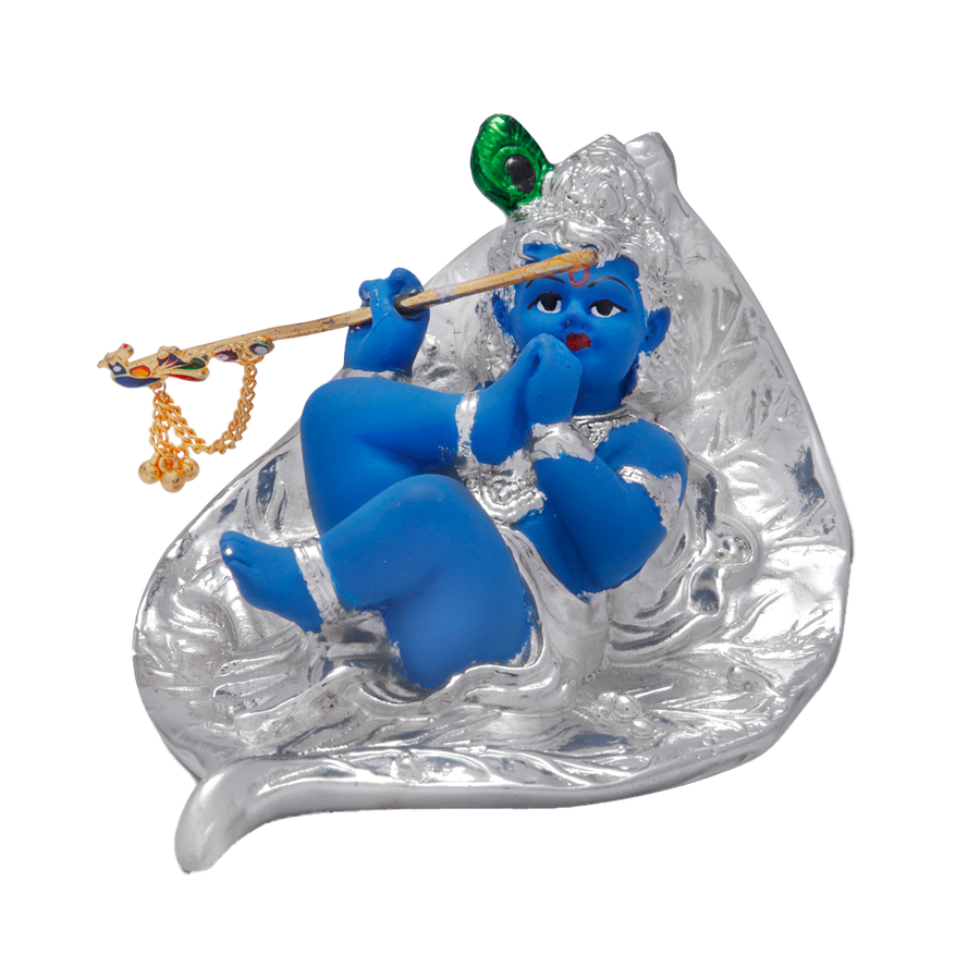 Baby Krishna on a leaf