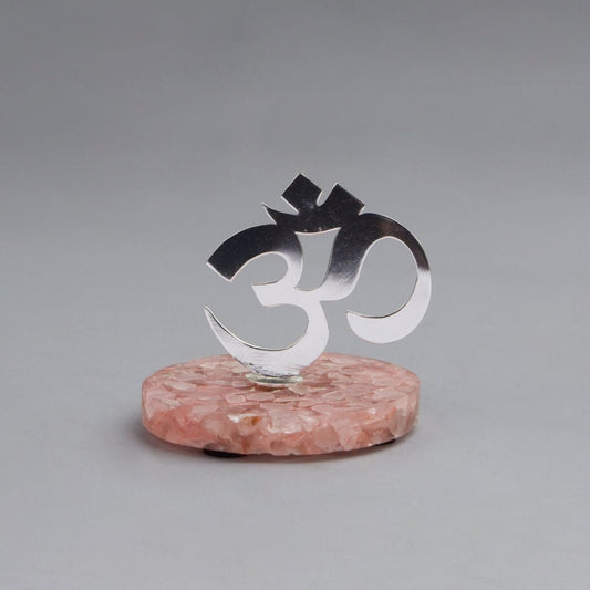 Om on quartz base