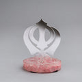 khanda on quartz base